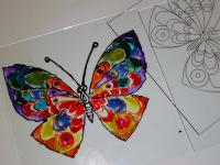 Мастер-класс ' Роспись по стеклу витражными красками и контурами Decola' от  компании 'ПитерАртСервис'. Мастер Елизавета Брайцева