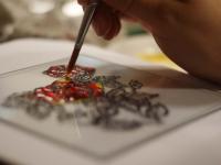 Мастер-класс ' Роспись по стеклу витражными красками и контурами Decola' от  компании 'ПитерАртСервис'. Мастер Елизавета Брайцева