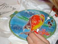 Мастер-класс по основам техники холодного батика. Мастер Марина Хабарова