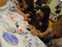 Мастер-класс по основам техники холодного батика. Мастер Марина Хабарова