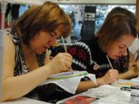 Мастер-класс по основам техники холодного батика. Мастер Марина Хабарова