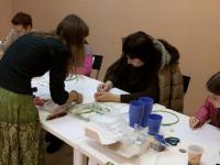 Мастер-класс 'Времена года' в технике холодного батика. Мастер Маргарита Фортинская