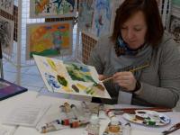 Мастер-класс 'Технология работы маслом'. Мастер Олеся Запевалова