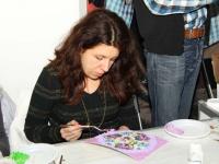 Мастер-класс от компании Питер-арт-Сервис. Декупаж и текстурная паста Сонет. Мастер Евгений Седин