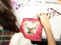 Мастер-класс от компании Питер-арт-Сервис. Декупаж и текстурная паста Сонет. Мастер Евгений Седин