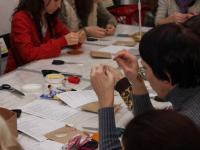 Мастер-класс Брошь с нанесённым рисунком. Мастер Анна Гаматина