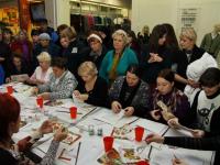 Мастер-класс от компании Питер-арт-Сервис. Декупаж и текстурная паста Сонет. Мастер Марина Трофимова и Наталья Ризель