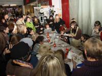 Мастер-класс от компании Питер-арт-Сервис. Декупаж и текстурная паста Сонет. Мастер Марина Трофимова и Наталья Ризель