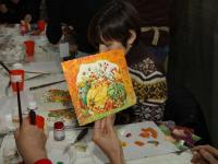 Мастер-класс от компании Питер-арт-Сервис. Декупаж и текстурная паста Сонет. Мастер Марина Трофимова и Наталья Ризель