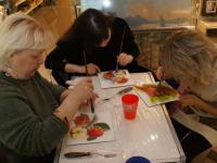 Мастер-класс от компании Питер Арт Сервис. Панно с использованием текстурной пасты Сонет. Мастер Анна Богова