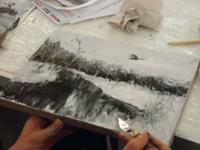 Мастер-класс Рисунок маслом. Техника гризаль