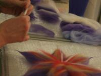 Мастер-класс Сказочный цветок в технике мокрого валяния. Мастер Елена Копысова