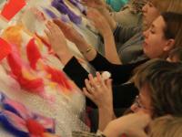 Мастер-класс Сказочный цветок в технике мокрого валяния. Мастер Елена Копысова