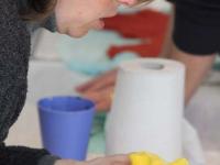 Мастер-класс по мокрому валянию. Мастер Елена Вологдина