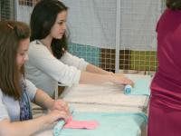 Мастер-класс по мокрому валянию. Мастер Елена Вологдина