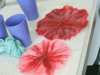 Мастер-класс по мокрому валянию. Мастер Елена Вологдина