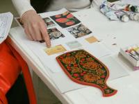 Мастер-класс по народной росписи. Хохлома и гжель. Мастер Наталья Смирнова