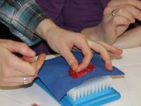 Мастер-класс по сухому валянию. Картина на фетре. Мастер Елизавета Романова