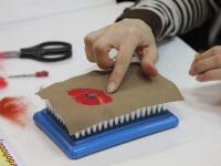 Мастер-класс по сухому валянию. Картина на фетре. Мастер Елизавета Романова