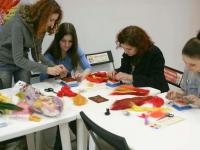 Мастер-класс по сухому валянию. Картина на фетре. Мастер Елизавета Романова