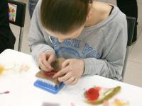 Мастер-класс по сухому валянию. Картина на фетре. Мастер Елизавета Романова