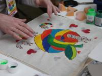 Мастер-класс Роспись по ткани. Мастер Наталья Смирнова