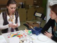 Мастер-класс Роспись по ткани. Мастер Наталья Смирнова