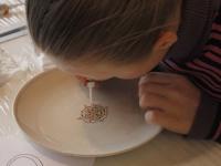 Мастер-класс Тарелка в технике Point to point. Мастер Наталья Ткачук