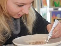 Мастер-класс Тарелка в технике Point to point. Мастер Наталья Ткачук