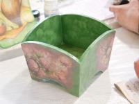 Мастер-класс Тонкости декупажа. Эффекты кракелюра. Мастер Елена Газауз