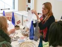 Мастер- класс Бутылка в технике Point to point. Мастер  Наталья Ткачук