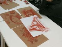 Мастер-класс Графика в технике сепия и сангина. Мастер Наталья Смирнова