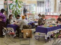 Кошелек в технике пэчворк из тканей PEPPY