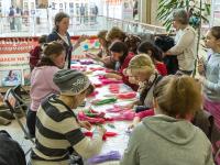 Цветок в технике мокрого валяния