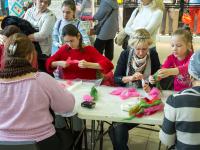 Цветок в технике мокрого валяния