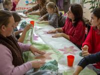 Цветок в технике мокрого валяния