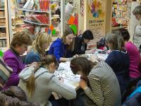 Подсвечник в технике point-to-point. Мастер Наталья Ткачук