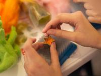 сухое валяние. Презентацию ведёт Кажаева Ксения