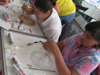 роспись по стеклу и керамике красками Гамма. М-кл от компании Гамма ведёт Стеклова Тамара