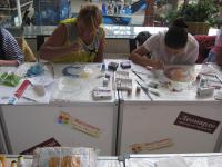 роспись по стеклу и керамике красками Гамма. М-кл от компании Гамма ведёт Стеклова Тамара