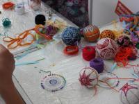 м-кл по вышивке темари ведёт Виталина Линд