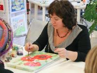 М-кл по батику от Копытиной Елены Леонидовны - художника, преподавателя тв объединения Буду-Арт