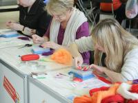 М-кл по валянию из шерсти. Ведёт Вологдина Елена