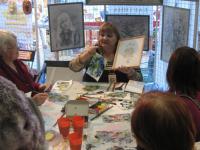 Техника монотипии. Обучала технике художник Федорова Г.Г