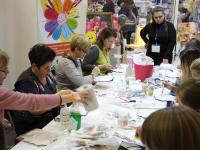  Мастер-класс. Декупаж по дереву с применением трафаретов и текстурной пасты. tm Love2Art b Mr.Carving. Оксана Кустова