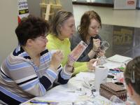 Мастер-класс. Роспись в технике point-to-point.Ксения Габдуллина