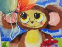 1 место  в конкурсе детского рисунка Любимые мультяшки и киногерои - Чернова Кристина