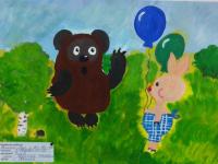 3 место  в конкурсе детского рисунка Любимые мультяшки и киногерои - Родригес Исабель