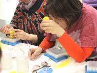 Мастер-класс  по валянию ведет  Тютина Ирина