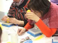 Мастер-класс  по валянию ведет  Тютина Ирина